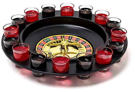 Relaxdays Jeu à boire Roulette pour soirées et fêtes
