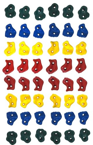 Loggyland Klettersteine für Kletterwand 48er Set