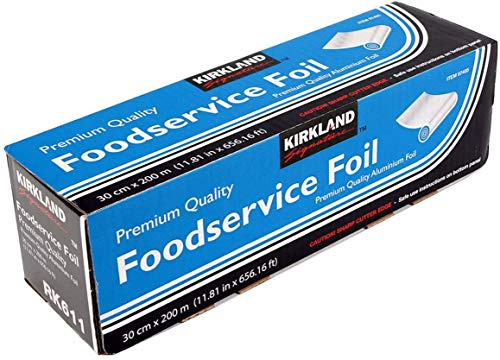 Kirkland Premium Qualité Nourriture Service Traiteur Feuille en Aluminium 30 cm x 200 m.