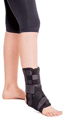 TOROS GROUP MANUFACTURE Bandage de la cheville avec 5 renforts cheville à la jambe gauche ou droite X-Small Noir