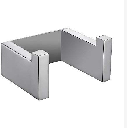 Melairy 304 Edelstahl Verchromt Handtuchhaken ohne bohren,Modern Chrom Handtuch Robe Badezimmer Zubehör,Selbstklebend Handtuchhaken für ein Handtuch,Bademantel, Kleiderhaken