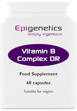 Vitamin B Complex Delayed Release Capsules | High Strength B1, B2, B3, B5, B6, B12, Biotin, Choline, Folic Acid, Inositol, Zinc, Magnesium | 60 Vegan Capsules UK Made | 2 Month Supply