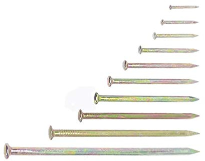 JINYONGFA Clavos de Cemento, Clavos de Acero, Clavos de carpintería, Clavos de Pared, Clavos, Clavos Redondos, Clavos de hormigón, Clavos Largos de Alta Resistencia-1,5 Pulgadas (40 mm) 68