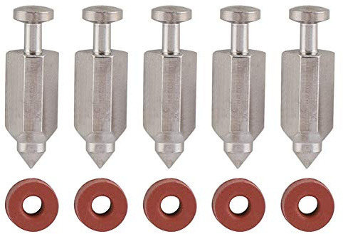 Fdit Kit de Réparation de Joint de Siège D'aiguille de Carburateur 5 Pièces pour Remplacement de Tondeuse à Gazon 398188