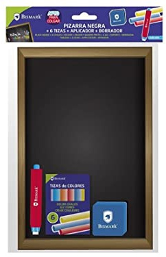 Pizarra Negra 30x20cm Con Tizas Aplicador Con Borrador