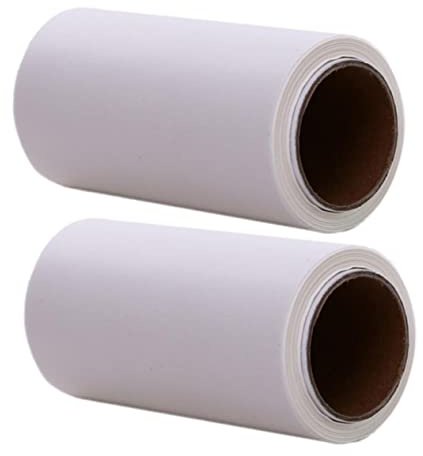 TOPBATHY 2 Rollen Kuchenverpackung Kuchenformen Zum Backen Runde Kuchenformen Backformauskleidung Kreisförmige Kuchenform Kuchenblech Original Zellstoff-silikonölpapier Mit Rand Weiß Liner