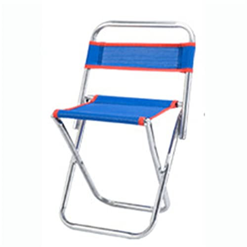 Klappstuhl Outdoor Angeln Klapphocker Stuhl Tragbare kleine Pferdebank Edelstahl Angeln Klappstuhl mit Rückenlehne Good