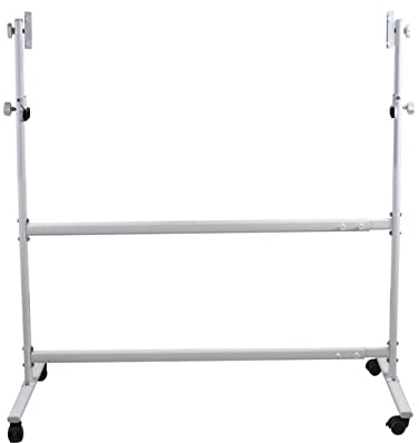 MAXHID Rollender Trocken Abwischbarer Tafelständer, Verstellbarer, Um 360 ° Drehbarer Universal-Whiteboard-Ständer Mit Feststellbaren Rädern, Nur Langlebiger Metallständer