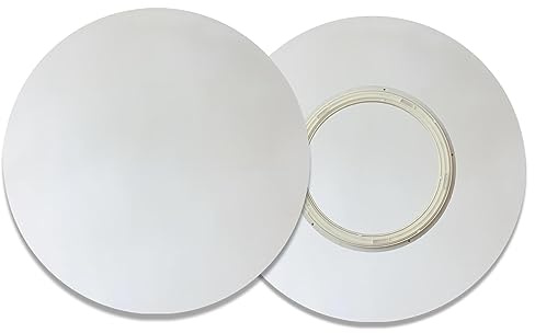 ESOYAWE Vassoio Girevole in Legno per Tavolo da Pranzo, Girevole A 360º Liscio Silenzioso Multifunzione Piatto Girevole, Diametro Ø 50~100 Cm Rotondo Supporti Girevoli per Piano Tavolo