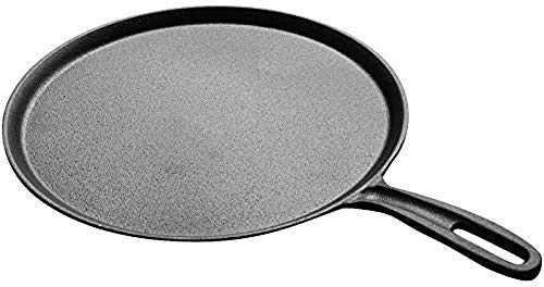 Padella per crêpe con spalmatore per crêpe, Padella Antiaderente per Pancake, Piastra Non Rivestita, pentola a induzione, Padella per Pancake, Padella da 27,5 cm Interesting