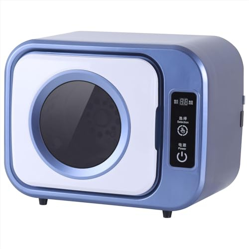 ZMIN Sèche-Linge électrique Portable, Mini Petit sèche-Linge pour la Maison, sèche-Linge électrique 300 W, Mini sèche-Linge Compact,Bleu,A
