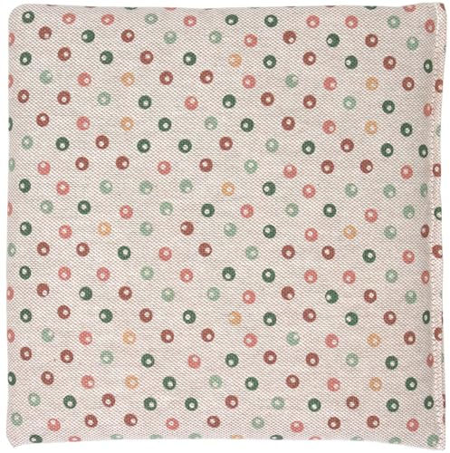 Cojín de semillas de uva, 24 x 24 cm, tela orgánica, diseño de lunares