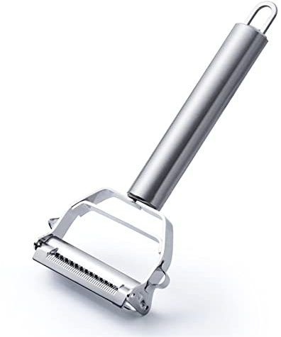 Pelapatate multifunzione in acciaio inox Pelapatate Affettatrice Verdura Frutta Patate Cetriolo Grattugia Accessori da cucina affilati portatili Strumento pelapatate