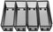 Heozhuyi 4 portaposate per cassetti, portaposate per cassetti, organizer da cucina, cassetti da cucina, organizer con lati a incastro, per posate, cosmetici, forniture per ufficio