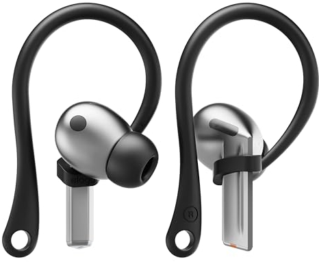 elago Ganchos para los oídos compatibles con Samsung Galaxy Buds 3 &Galaxy Buds 3 Pro Accesorios para Auriculares, Antideslizante, Diseño ergonómico, Ajuste cómodo (Negro)