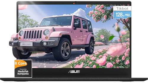 ASUS Chromebook Ordinateur portable 14 - Google Chromebook School Student - 8Core MediaTek Kompanio 520 - Écran FHD - USB C - Wi-Fi 6-15 heures d'autonomie - 2024 (4 Go de RAM | 192 Go de stockage)