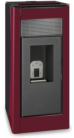 TJ - Hidro Estufa de Pellets Modelo Velika de 27 kW - Color Burdeos