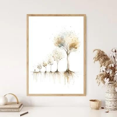 Yocheng Paraboles de Jésus Affiche Croyants Chrétiens Aquarelle Peinture Impression Sur Toile Porche Maison Mur Art Décoration Peinture Suspendue 40x50cm sans cadre