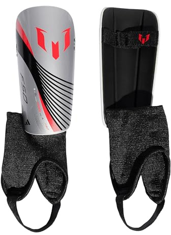 adidas Performance Messi SG Match Schienbeinschoner Kids silberrot, S Kinder