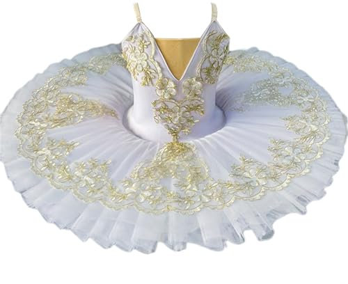 Ballett-Tutu für Damen Und Mädchen, Ballettkleid für Kinder, Ballerina, Prinzessin, Gymnastik, Tanz, Trikotkleid, Wettkampfkostüm, Ballsaal (140 cm)