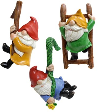 Toyvian 3piezas Colgantes De Duende para Jardín Adornos para Colgar Árboles Decoración De Patio y Jardín Microescenario Dwarf para Interiores y Exteriores