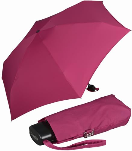 Doppler Regenschirm Damen Mini Taschenschirm Handy - very berry