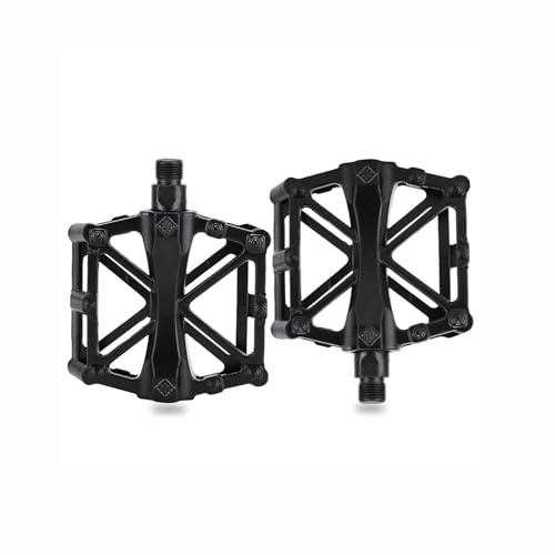Tyatiyzn Pack of 2 Bicycle Pedals, Aluminium MTB Pedals with Sealed Bearings, Wide Platform Pedal for EBike, MTB, Road Bike, Trekking Universal