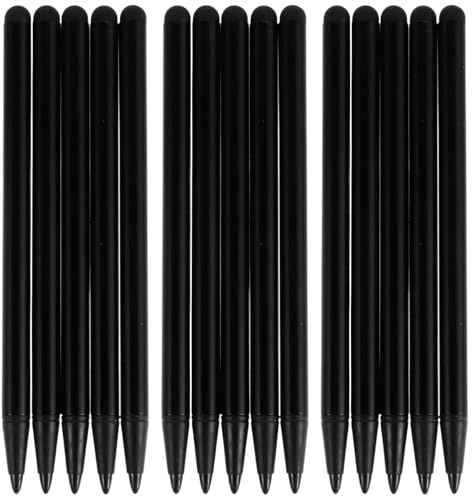 Homoyoyo Lot de 20 Stylets Capacitifs Noirs pour Smartphones et Tablettes Stylo Tactile Ergonomique pour Dessin Écriture et Jeux sur Écran Tactile Accessoires Électroniques Polyvalents