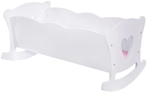Puppenwiege – Niedliches interaktives und lustiges Kinderzimmer-Set – Babybett mit Bettwäsche, für Kinder und im Vorschulalter