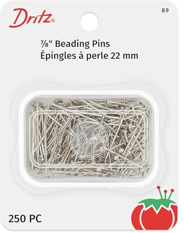 Dritz 89 Beading Pins, 7/8-Inch (250-Count)