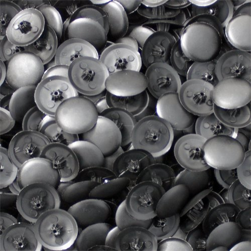 Snap-On Bifix Cover Caps to Use with Phillips Ph2 & Pozidrive Pz2 Pozi Screws - Pack of 50 Biffix Covers : Black