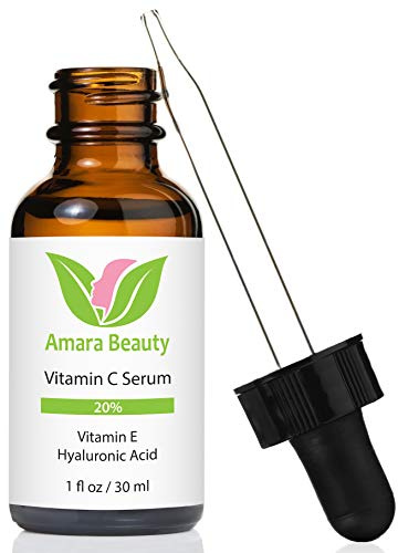 Vitamin C Serum for Face 20% with Hyaluronic Acid & Vitamin E, 1 fl. oz.