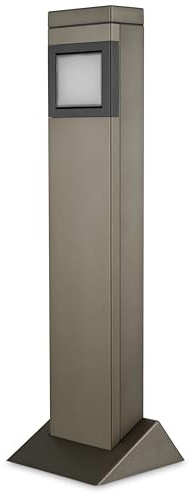 REV Wegeleuchte SteelCraft - Höhe 57cm, 150 Lumen, 6500K, IP44, Silber