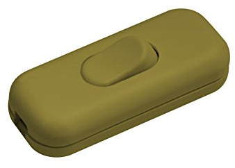 Meister Schnur-Zwischenschalter 1-polig, 2,5 A, Zugentlastung, gold, 7441200