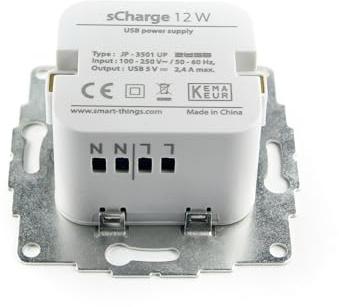 smart things s24 m sCharge - Unterputz-Netzteil 12W für alle sDock (nicht Fix) inklusive Micro USB Kabel zum Laden des iPad in a sDock 1st generation | 5 V–, +5 % / -5 %, 2400mA
