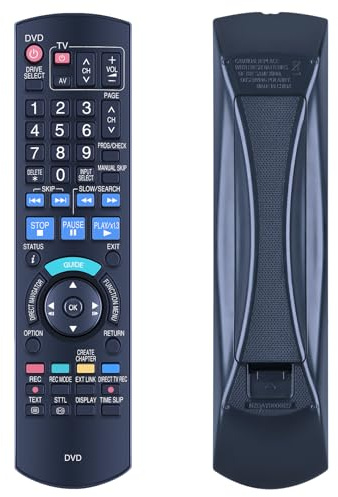 Suitable for Panasonic DVD Recorder N2QAYB000127 Remote Control, Compatible With DMR-EX77EB-K DMR-EX77EB-S DMR-EX768EB-K DMR-EX768EB-S DMR-EX78EB-K DMR-EX87EB-K DMR-EX88EB-K