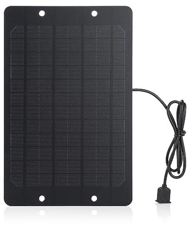 Soshine Mini USB Solar Panel - 5V 6W Mini Solar Panel Charger with High Performance Monocrystalline for Cell Phone, Power Bank, Bike