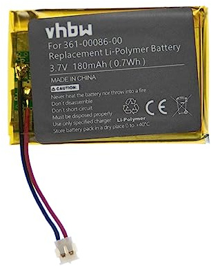 vhbw Batterie Compatible avec Garmin Forerunner 735xt | GRM0371754, 745 smartwatch montre connectée bracelet fitness (180mAh, 3,7V, Li-polymère)