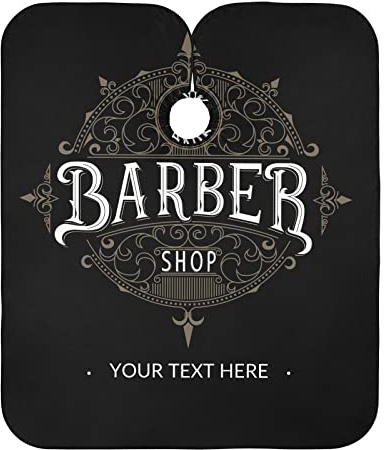 Individueller Friseurumhang, personalisierter Text, professioneller Friseursalon-Umhang für Zuhause und Friseursalon