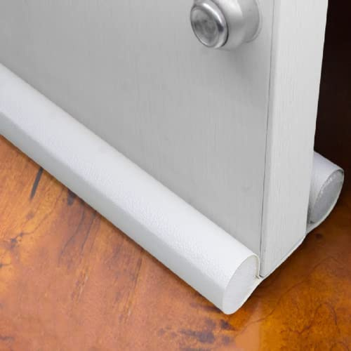 96 cm, flexibel, für Dichtungsband unten, Dichtung gegen Kälte, Wind, Staubstopper (2, weiß)
