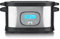 HEINRICHS Sous-Vide Garer für schonendes, gesundes und exaktes Garen der Speisen durch elektronische Temperaturregelung 45°C –90°C in 1°C-Schritten LCD-DISPLAY, Heinrich´s Edelstahl-gebürstet/schwarz