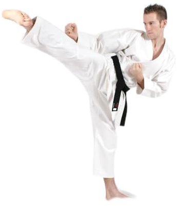DEPICE Tuta da allenamento unisex per adulti, IPPON, bianca, 170 cm