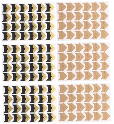 IWOWHERO 6blätter Selbstklebende Fotoecken Eckenschutz Für Fotos Scrapbooking -alben Und Kraftpapier-Design Für Erinnerungen Und Kreative Projekte