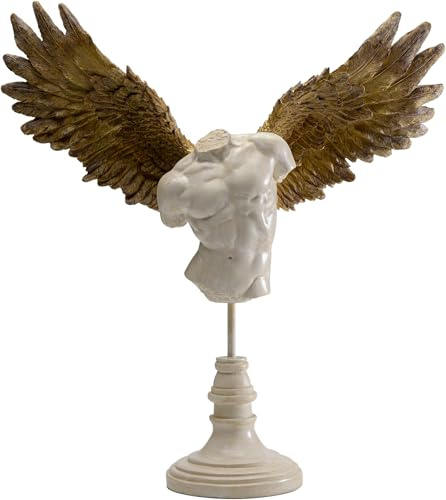 Kare Design Deko Figur Guardian Angel Male, Mehrfarbig, Deko Objekt, Wohnaccessoires, Engel Motiv, Handgearbeitet, 47x44x12 cm (H/B/T)