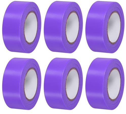 PATIKIL Confezione da 6 Nastro Segnaletico 1.2 x98' Nastri Neon Viola