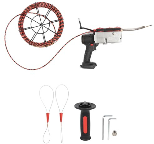Vomeko Filettatrice per Tubi Elettrica, Filettatrice Manuale con Motore Brushless, Filettatrice per Tubi Portatile, per BL1830 BL1840 BL1850 Interfaccia Batteria Cavo da 15 m