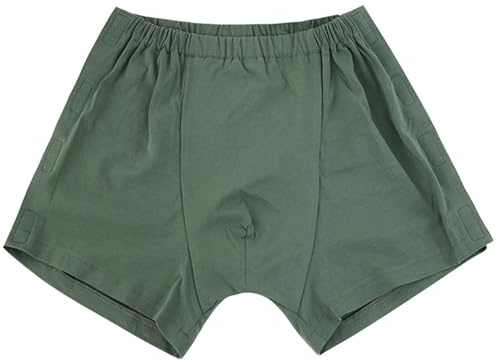 TOVCHEI 2 Pack Post Chirurgie Unterwäsche, Adaptive Unterwäsche, Männer Tear-Away Unterwäsche, Patienten Unterwäsche,C,L
