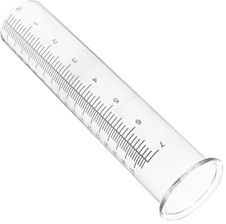 Toddmomy Regenmesser für Garten aus Borosilikatglas mit Durchsichtiger Tube Präzisen Messungen und Langlebigem Design für Außenbereich im Freien