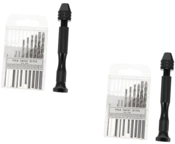 NUOBESTY 22stücke Teiliges Handbohrer-set Mit Präzisionspin-vise Für Diy-modellbau Und Schmuckherstellung Spiralbohrer Ergonomisches Design Für Einfache Anwendung