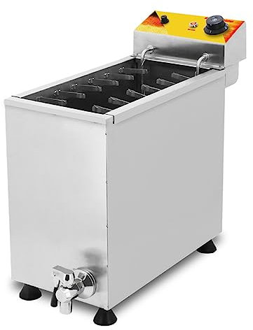 HMASNSEIY Friggitrice elettrica Professionale per Hot Dog e Formaggio, 3000 W, per ristoranti, Negozi e Case - 25 l/6,6 galloni